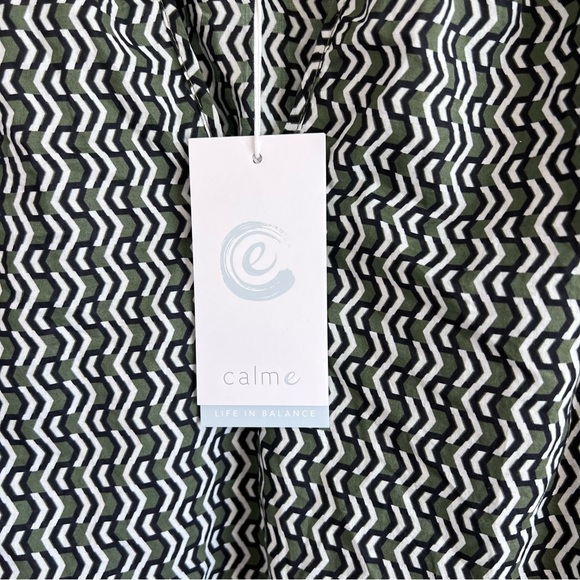 NWT Johnny Was Calme Womens Split Ruffle Neck Blouse (Liya) - Picture 5 of 11